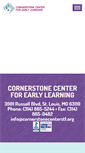 Mobile Screenshot of cornerstonecenterstl.org